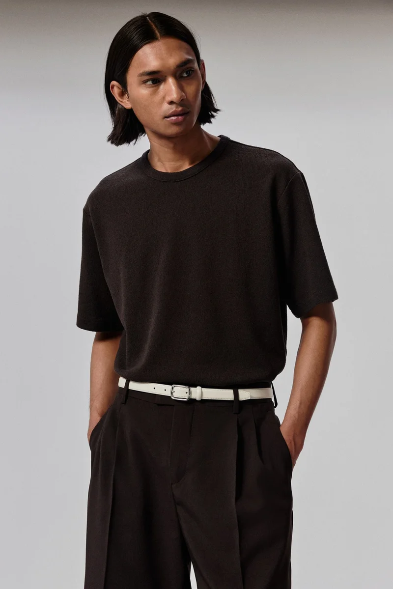 اتش اند ام تي-شيرت بقصّة فضفاضة